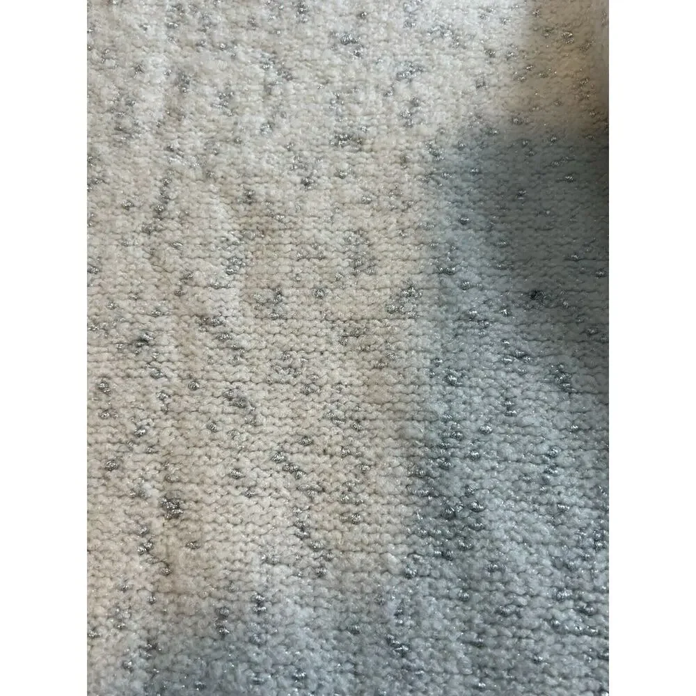 Anne Klein Sweater Women's Small Crewneck White with Metallic Silver - Picture 4 of 10